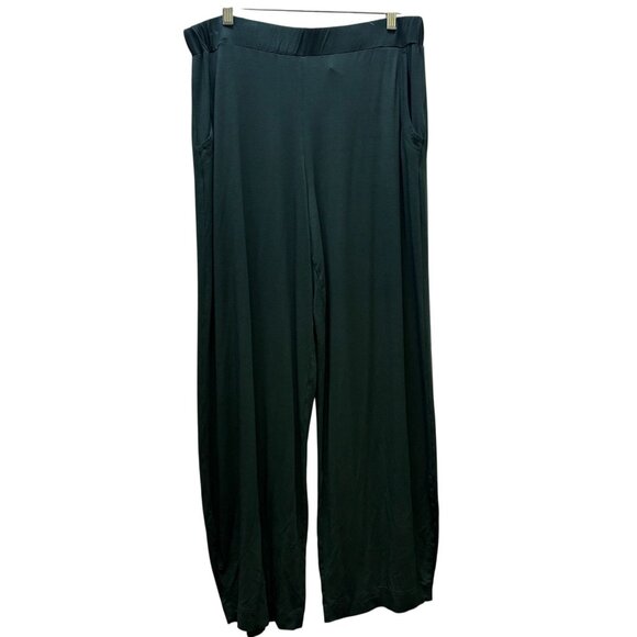 Alembika Wide-Leg Pants Dark Green XL - Picture 1 of 4